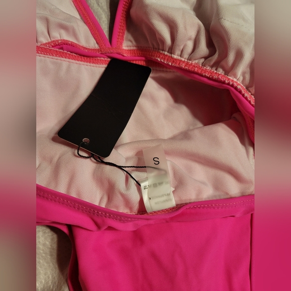 NWT SUPER SEXY HALTER CUT OUT HIGH LEG PADDED LOW CUT CLEAVAGE SWIM SUIT SMALL - Picture 8 of 12